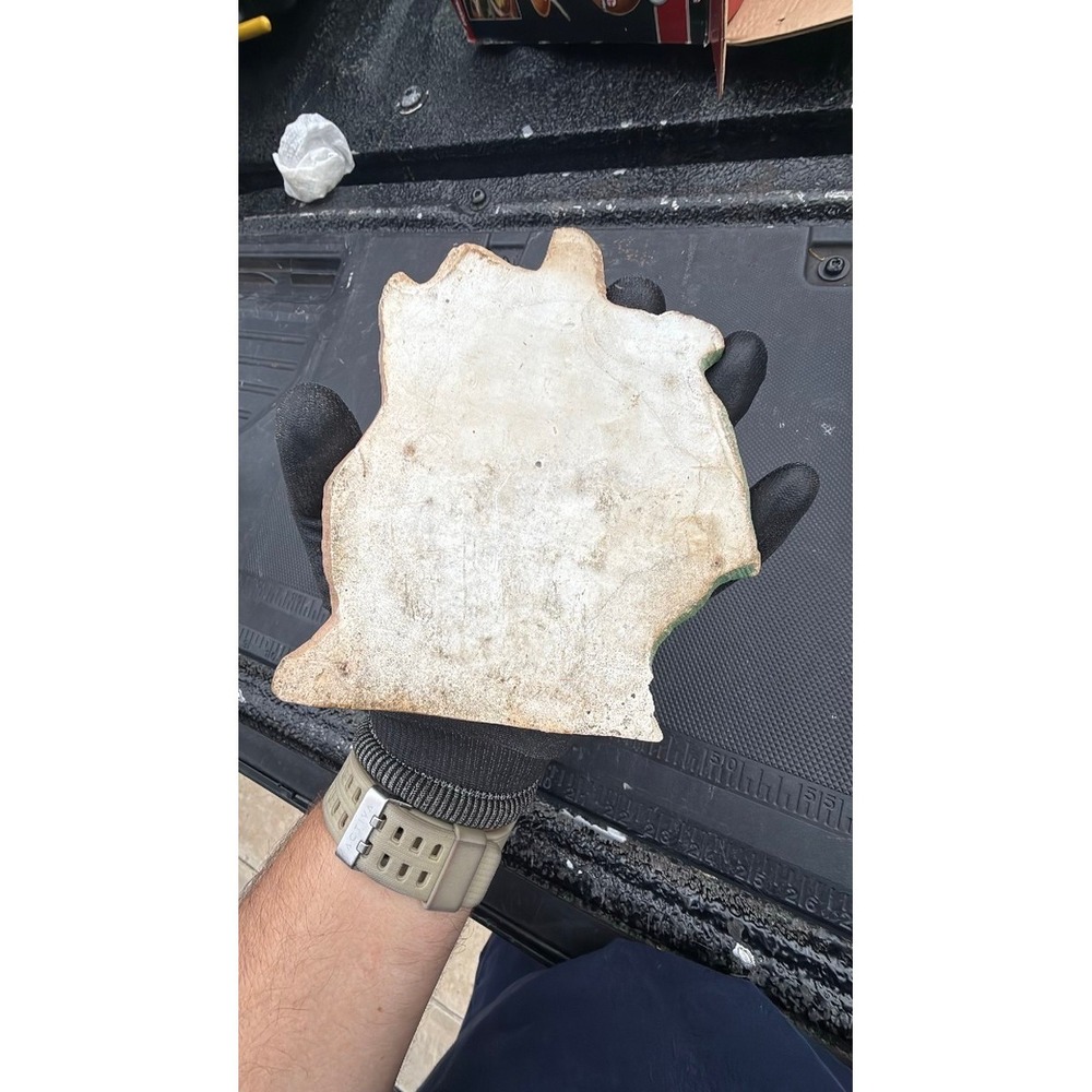 Vintage Cast Stone Sailing Ship Garden Ornament